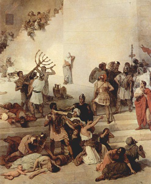 Francesco Hayez La distruzione del Tempio di Gerusalemme china oil painting image